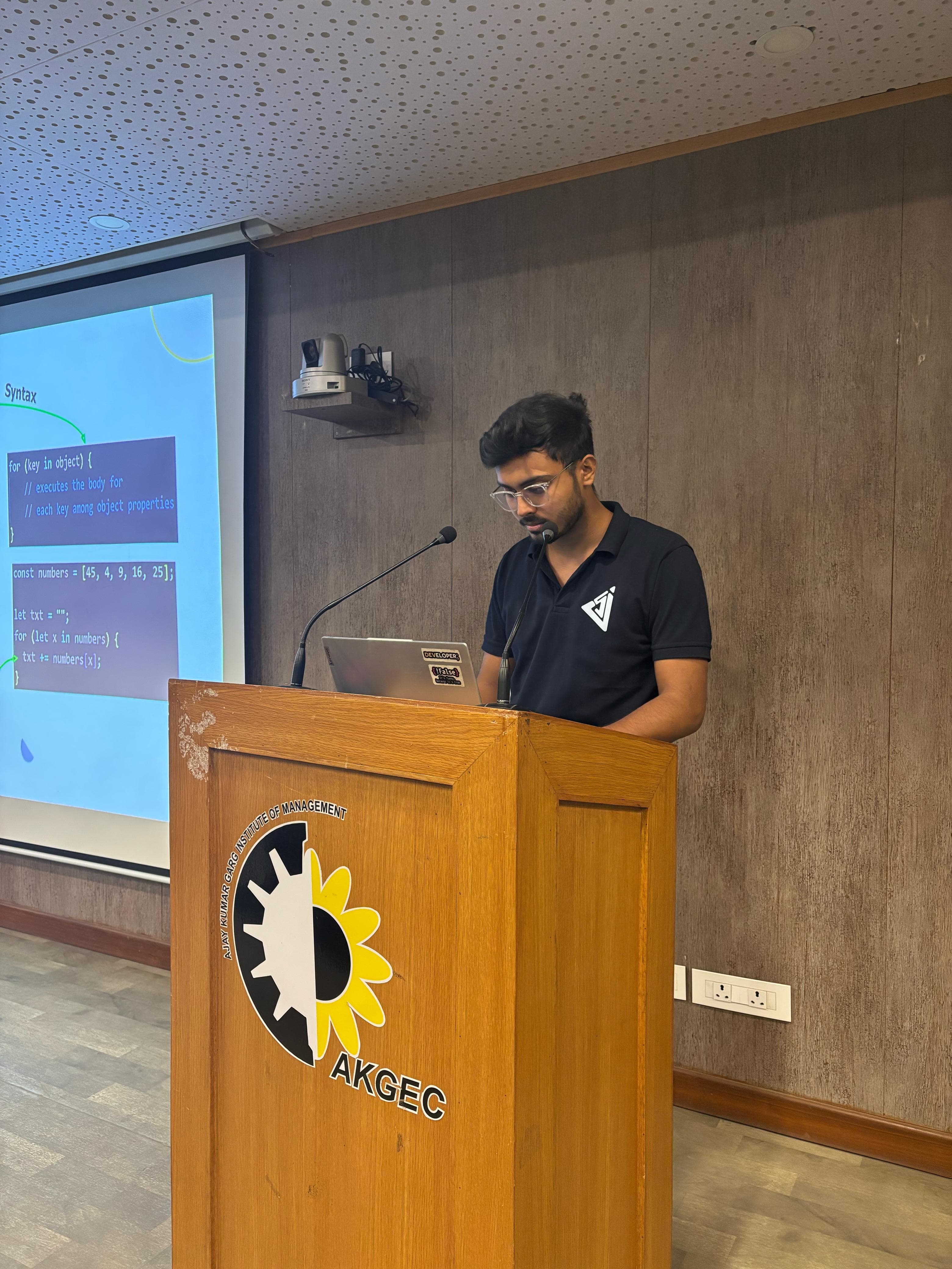 Abhinav on Stage